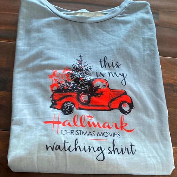 “This is my Hallmark Christmas Movies watching shirt” - Picture 1 of 2